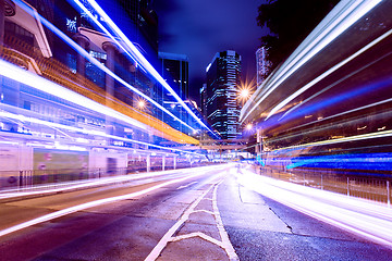 Image showing Busy traffic on the road