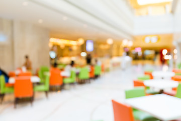 Image showing Blur shot on restaurant background