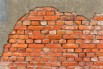 Image showing Old brick wall texture