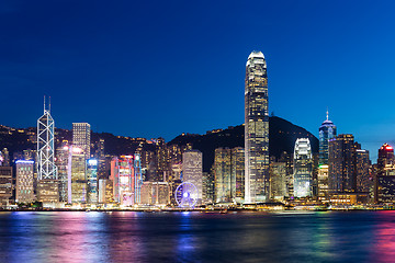 Image showing Hong Kong at night