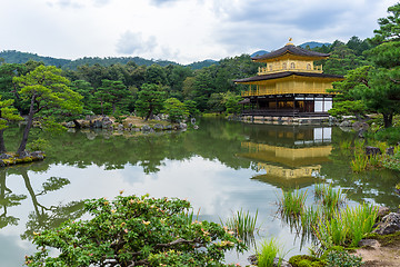 Image showing Golden Pavilion at Kinkakuji Temple, Kyoto Japan