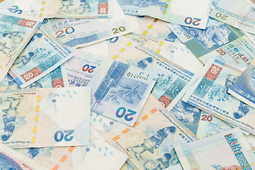 Image showing Background of Hong Kong twenty dollar bills