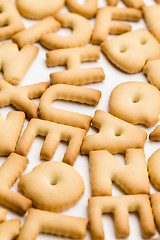 Image showing Letter cookie for children