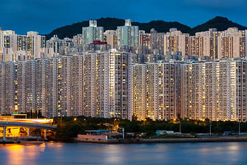 Image showing Hign density residential building in Hong Kong