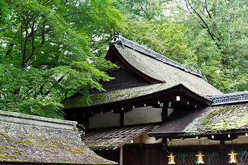 Image showing Japanese temple roof tile