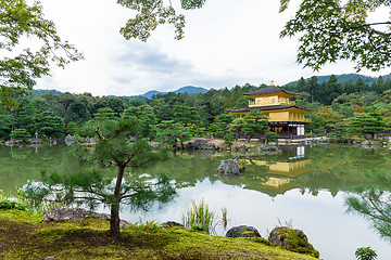 Image showing Golden Pavilion Kinkakuji Temple in Kyoto Japan