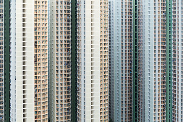 Image showing Hign density residential building in Hong Kong