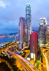 Image showing Hong Kong skyline at night