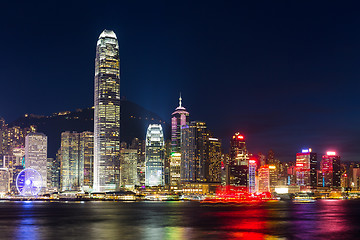 Image showing Night scene of Hong Kong 