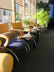 Image showing Chairs in office