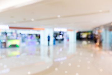 Image showing Blur background of shopping plaza