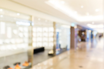 Image showing Shopping mall blur background