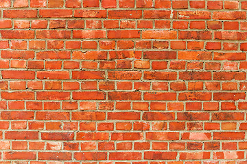 Image showing Red brick wall background