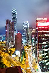 Image showing Financial district in Hong Kong