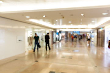 Image showing Shopping mall blurred background