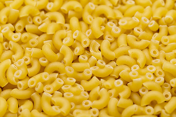 Image showing Macaroni Italian pasta close up