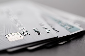 Image showing Group of credit card