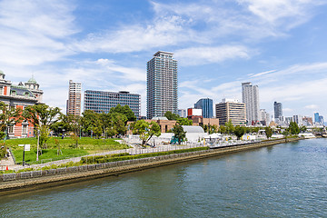 Image showing Osaka city at day time