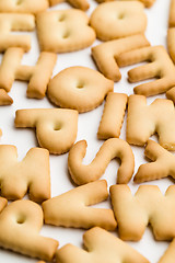 Image showing Letter cookie for kid