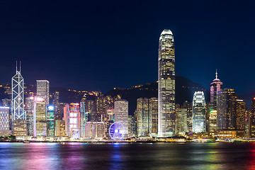 Image showing Hong Kong famous night view