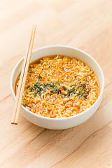 Image showing Hot and spicy instant noodle 