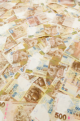 Image showing Hong Kong five hundred dollar background