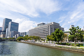 Image showing Osaka, Japan at Nakanoshima river district