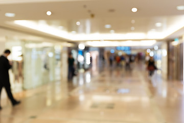 Image showing Blur background of shopping mall