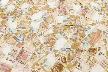 Image showing Hong Kong banknote background