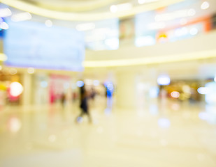 Image showing Shopping mall inblur view 