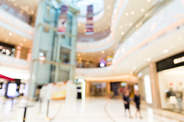 Image showing Blurred image of shopping mall