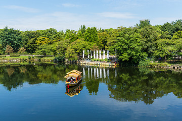Image showing Tourism boat on river