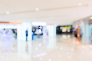 Image showing Shopping mall blur background with bokeh