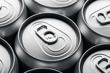 Image showing Plain Aluminum Beverage Cans