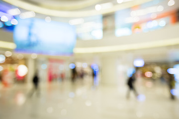 Image showing Blur view of Shopping department