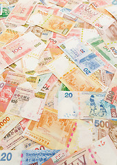 Image showing Stack of Hong Kong dollar banknote