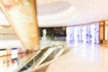 Image showing Abstract blur shopping mall background