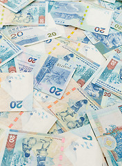 Image showing Twenty Hong Kong dollar background