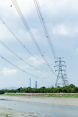 Image showing Power transmission tower