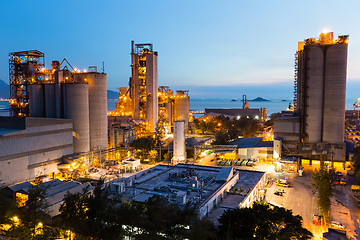 Image showing Cement Plant in Hong Kong 