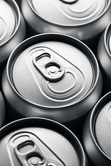 Image showing Soda cans