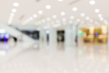 Image showing Blurred shopping plaza background