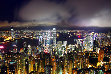 Image showing Hong Kong at night