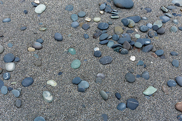 Image showing Stone flint on the beach