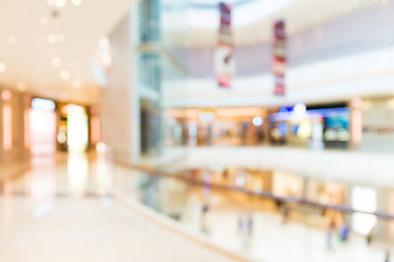 Image showing Store, shopping mall abstract defocused blurred background