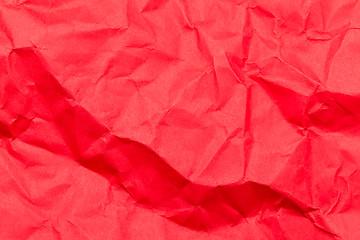 Image showing Red crumbled textured paper