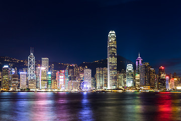 Image showing Hong Kong night scene