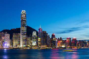 Image showing Hong Kong City at night