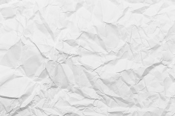 Image showing Wrinkled white paper