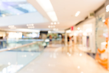 Image showing Abstract background of shopping mall, shallow depth of focus